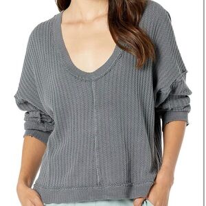 Free People:We The Free New Magic Grey Thermal sweater, size XS